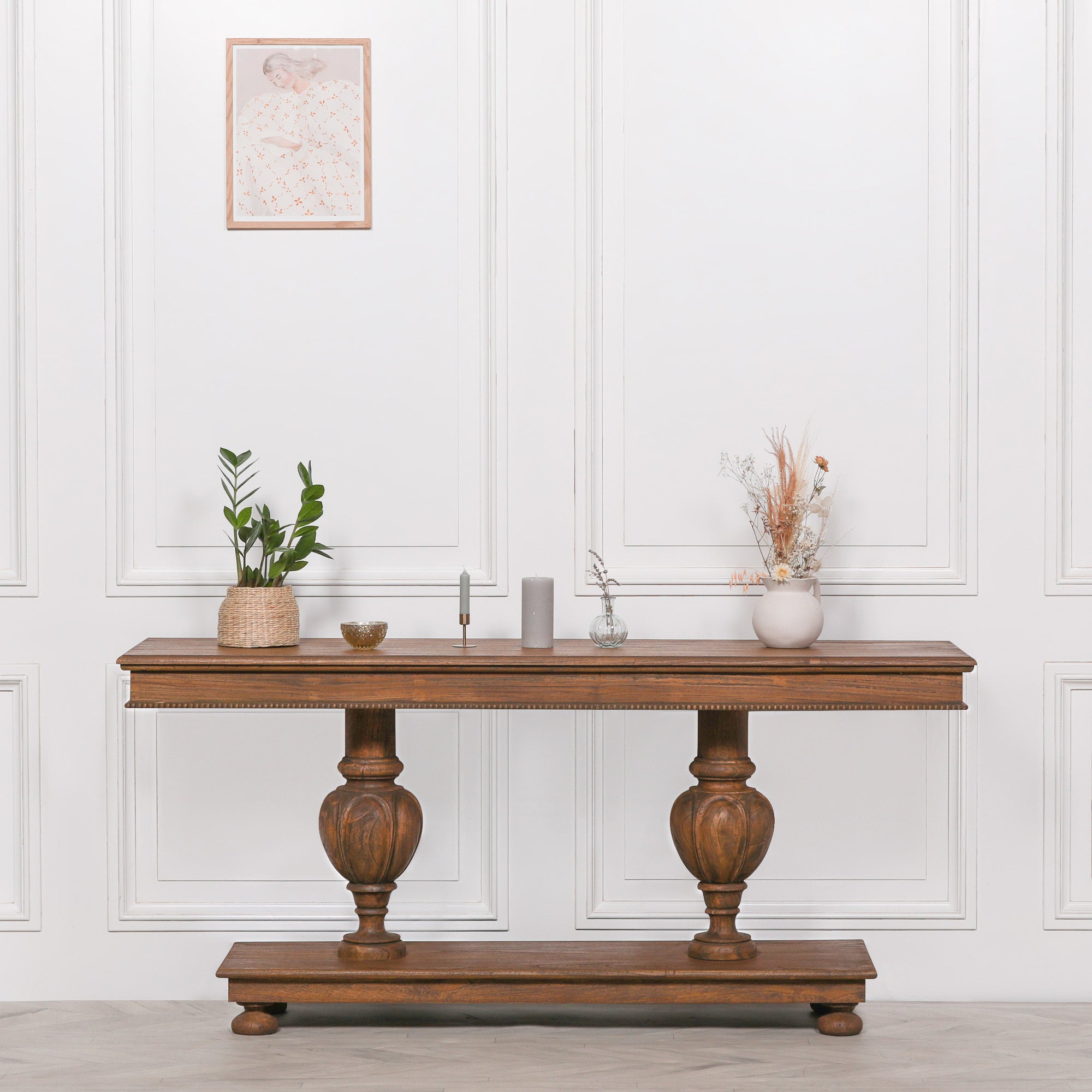 Malvern Rustic Wooden Console 180cm