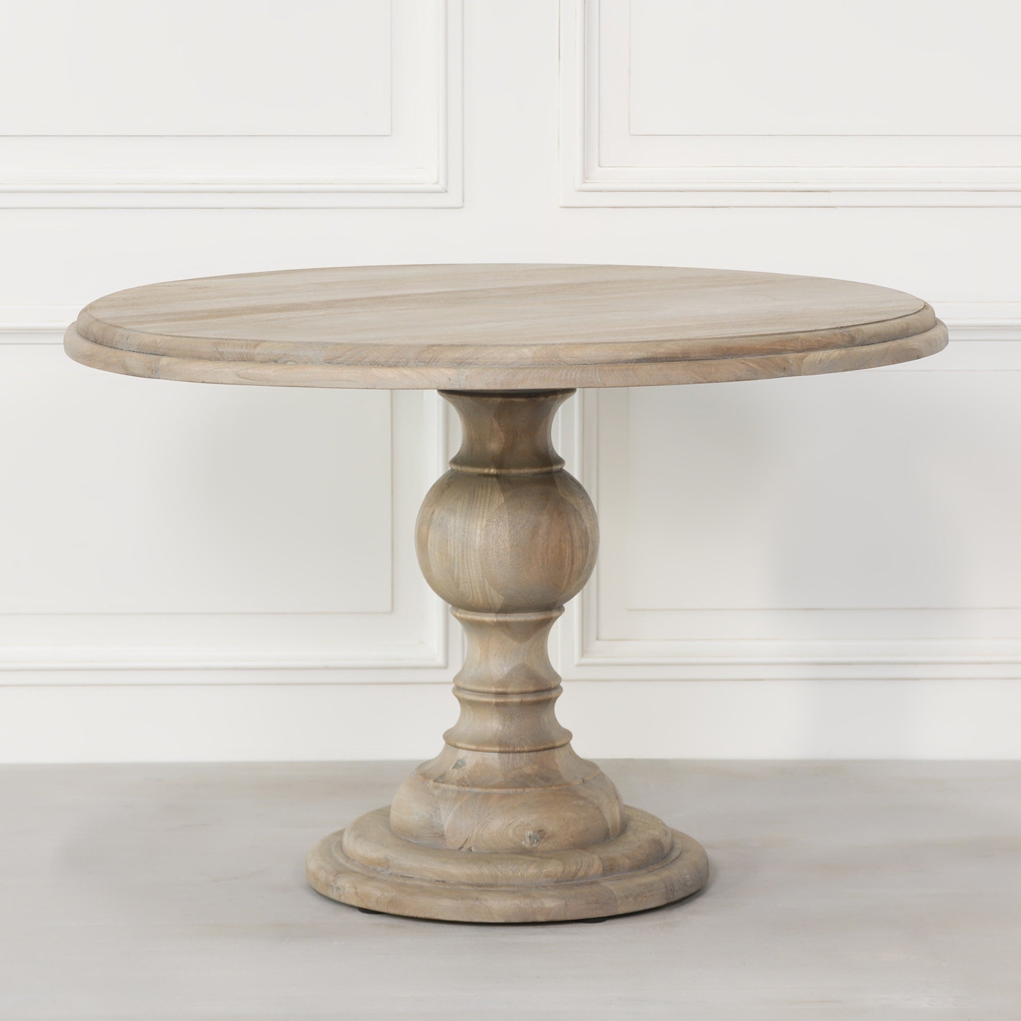 Derwent 120cm Rustic Wooden 4 Seater Round Dining Table