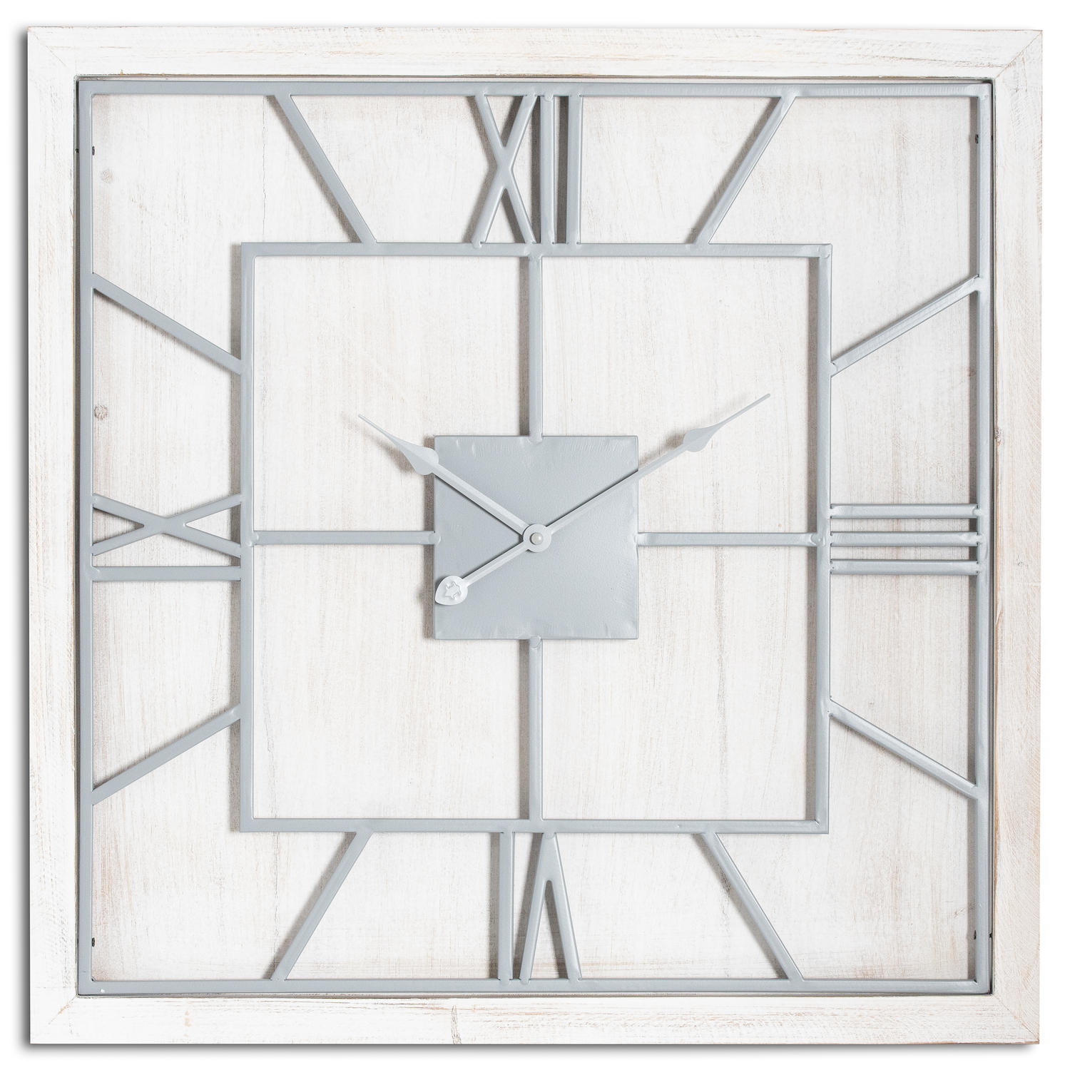 Williston White Square Large Wall Clock 90CM