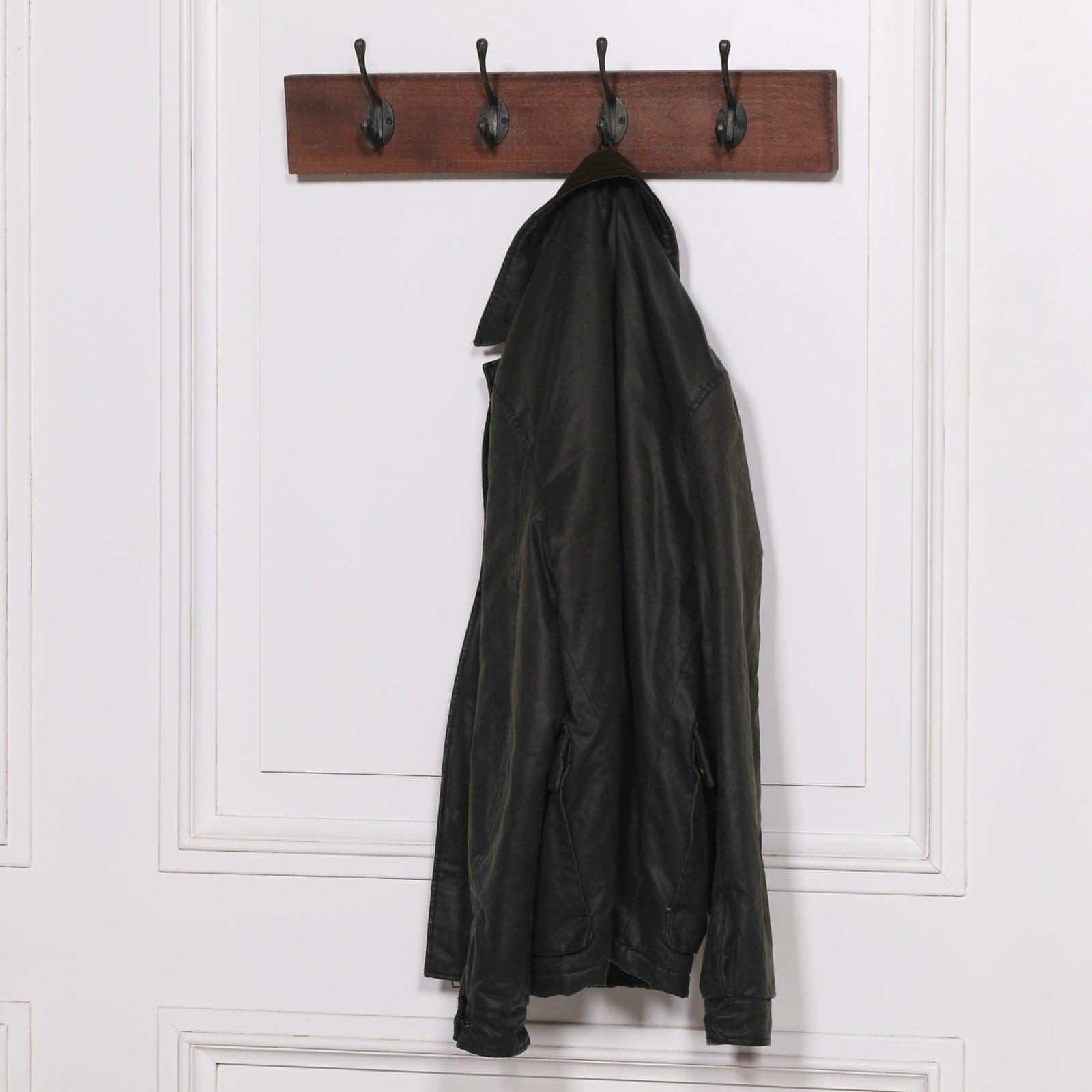 4 Hook Wooden Coat Hanger - House of Altair