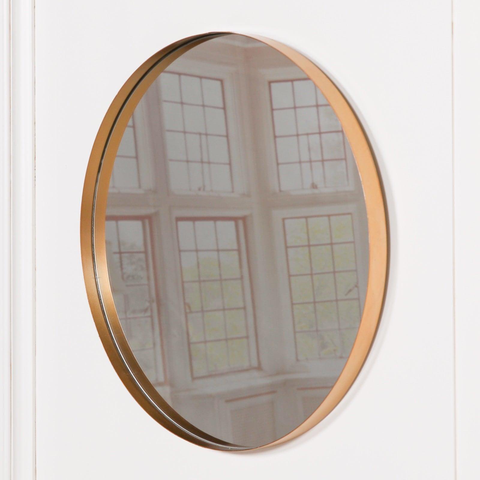 50cm Gold Round Wall Mirror - House of Altair