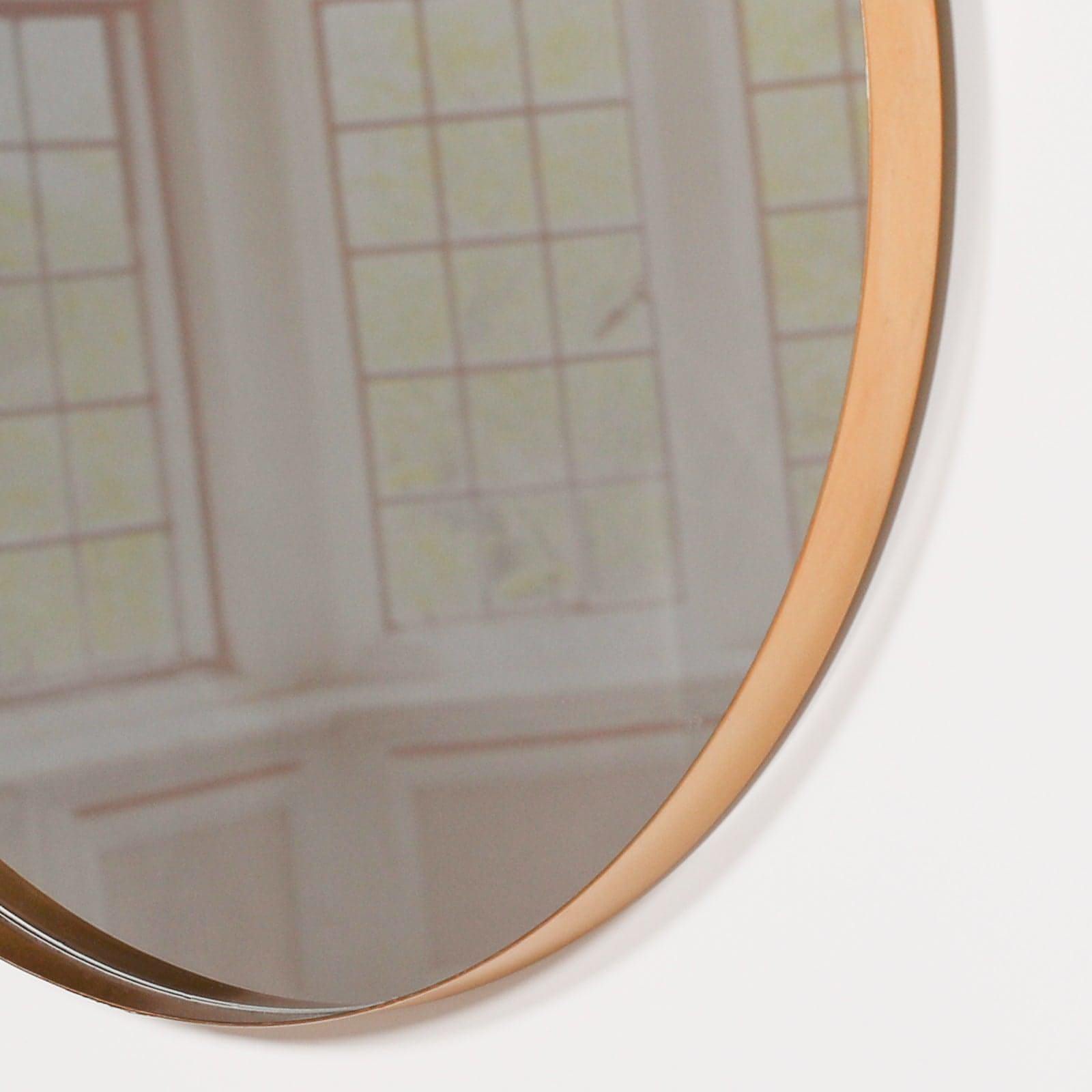 50cm Gold Round Wall Mirror - House of Altair