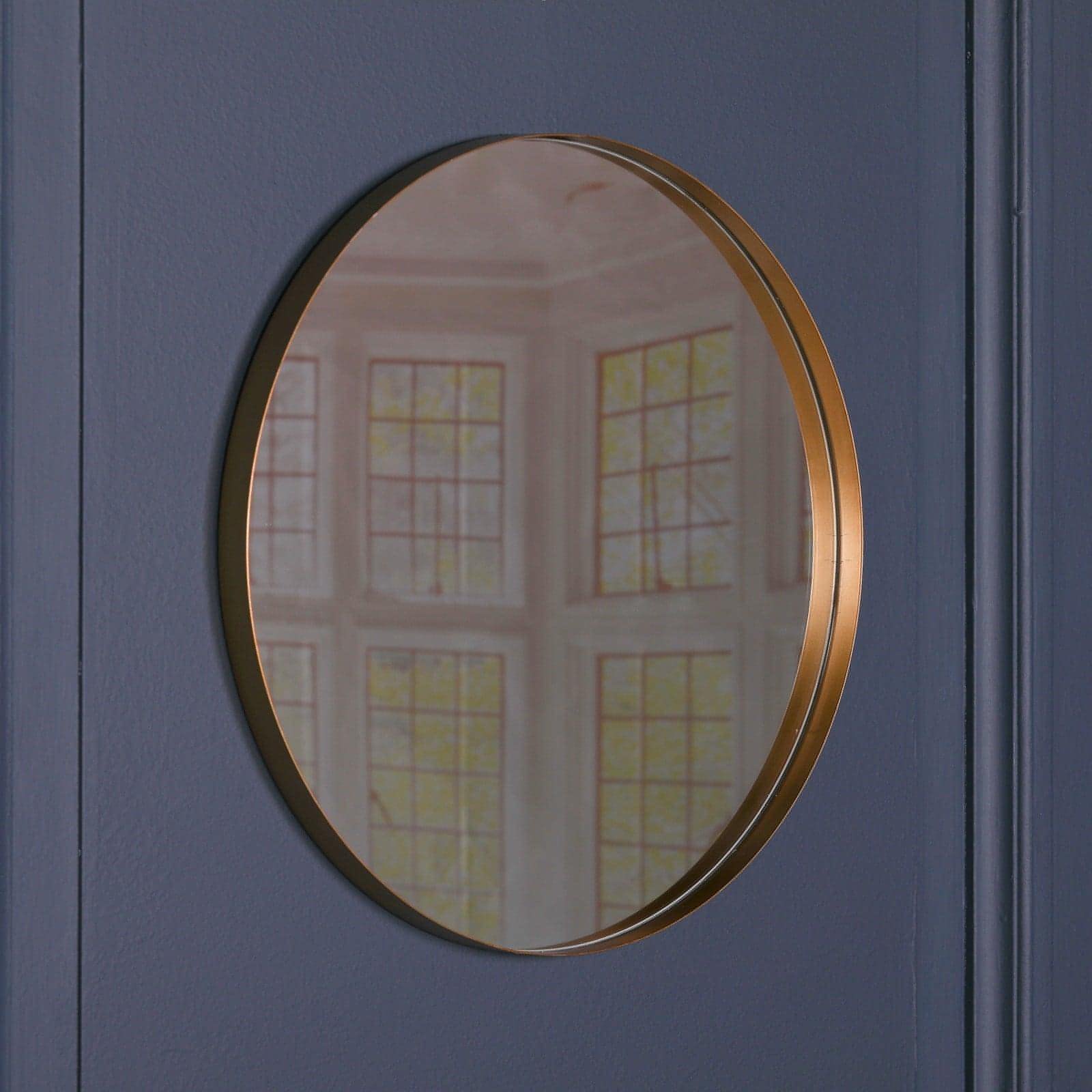 80cm Gold Round Wall Mirror - House of Altair