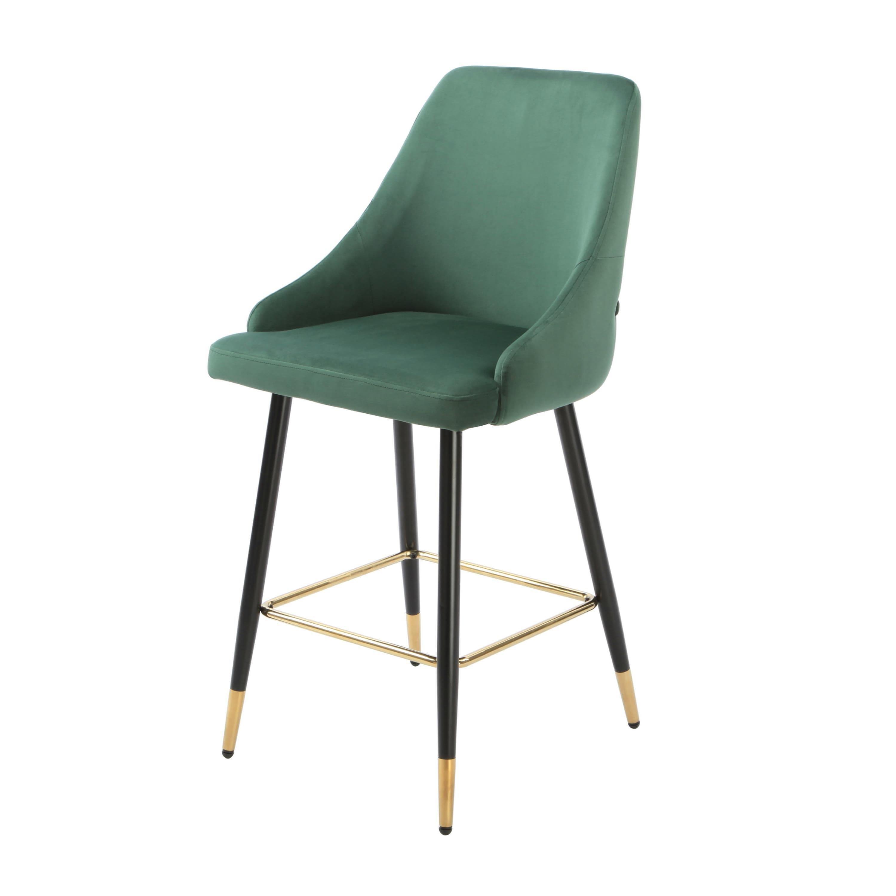 Chesterfield Green Kitchen Bar Stools (set of 2) – House of Altair