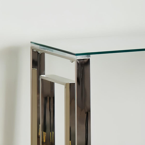 Milano Silver Plated Console Table 120 x 40 x 70 cm