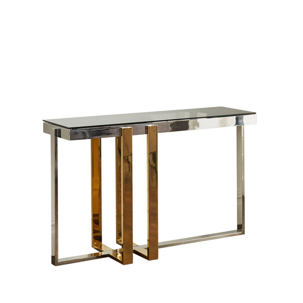 Nexus Gold and Silver Console Table 120 x 40 x 78 cm