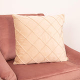 Diamond Beige Velvet Cushion Cover 50 x 50 cm