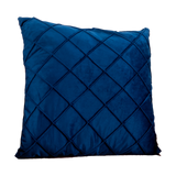 Diamond Blue Velvet Cushion - Feather Filled