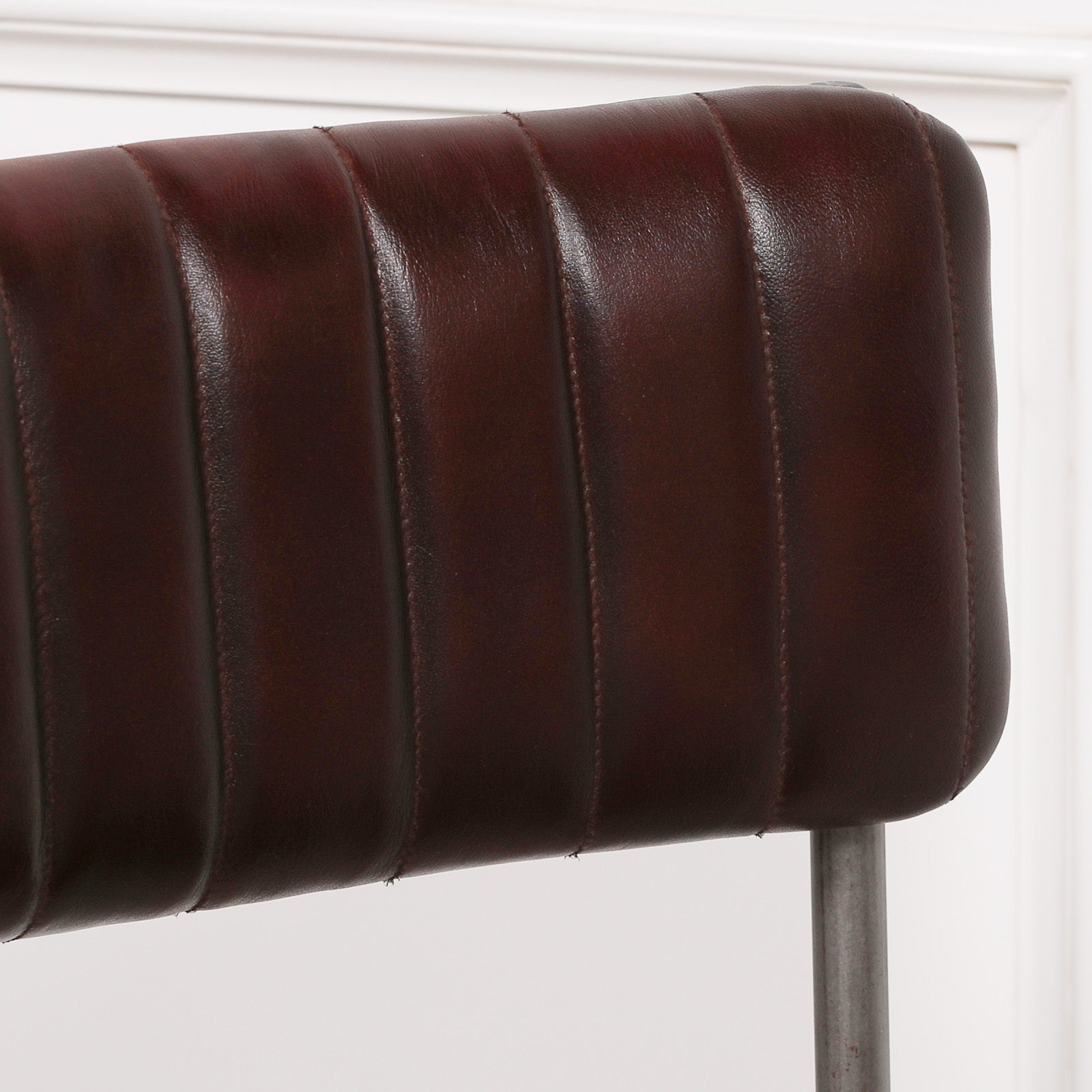 Leather Industrial Dining Chair