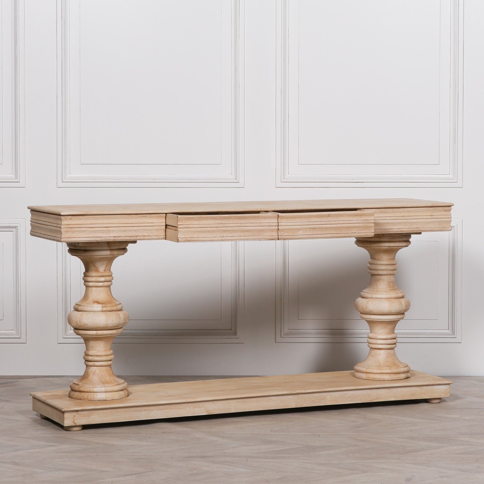 Windsor Wooden Console Table with Drawers 180cm