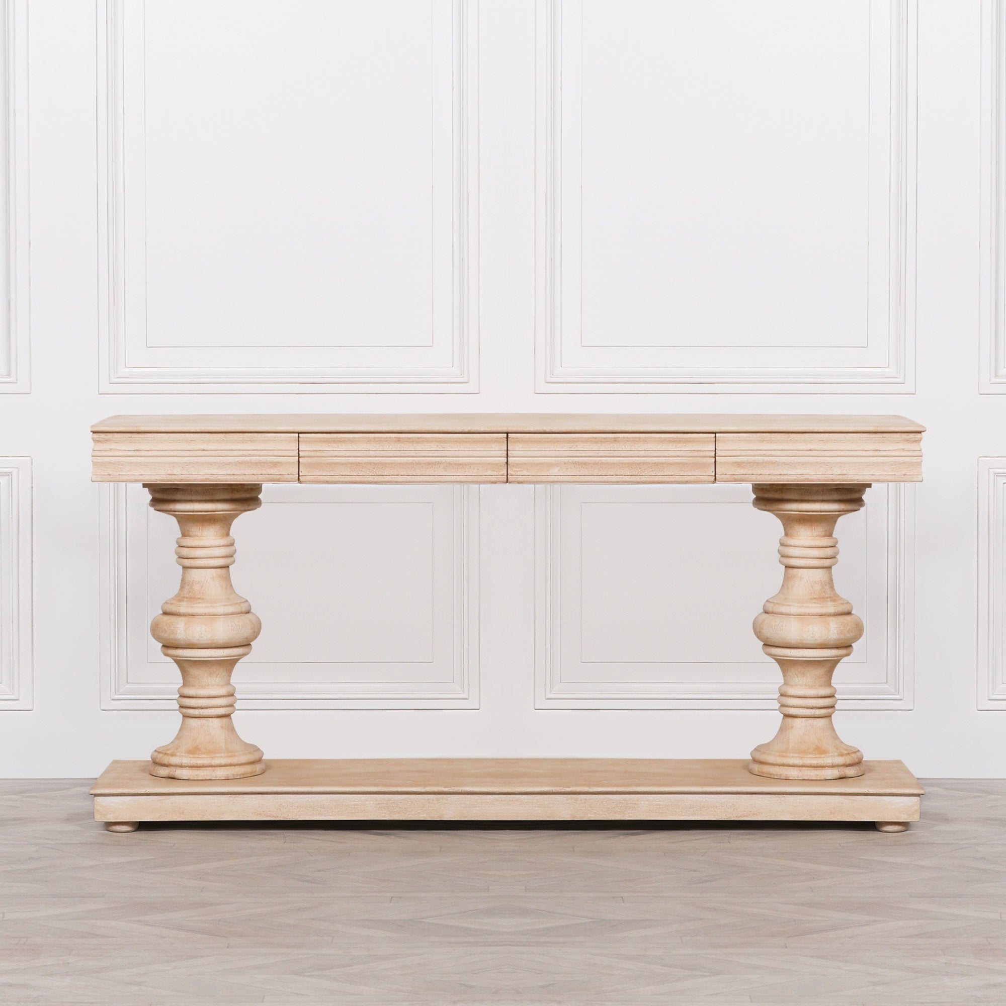 Windsor Wooden Console Table with Drawers 180cm