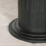 Black Wooden Round Column Dining Table 150cm
