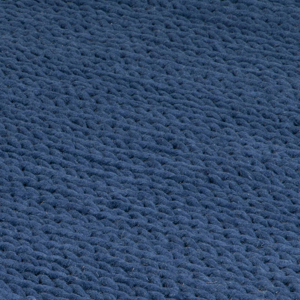 Navy Knitted Large Rug (Available in 3 sizes)