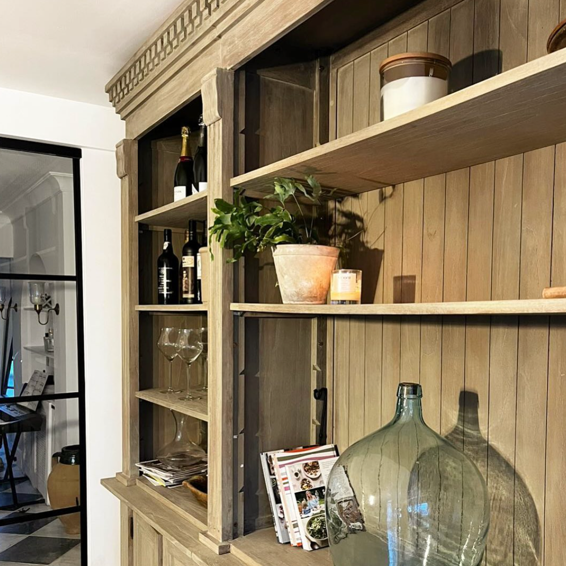 Extra Large Classic Wooden Triple Bookcase