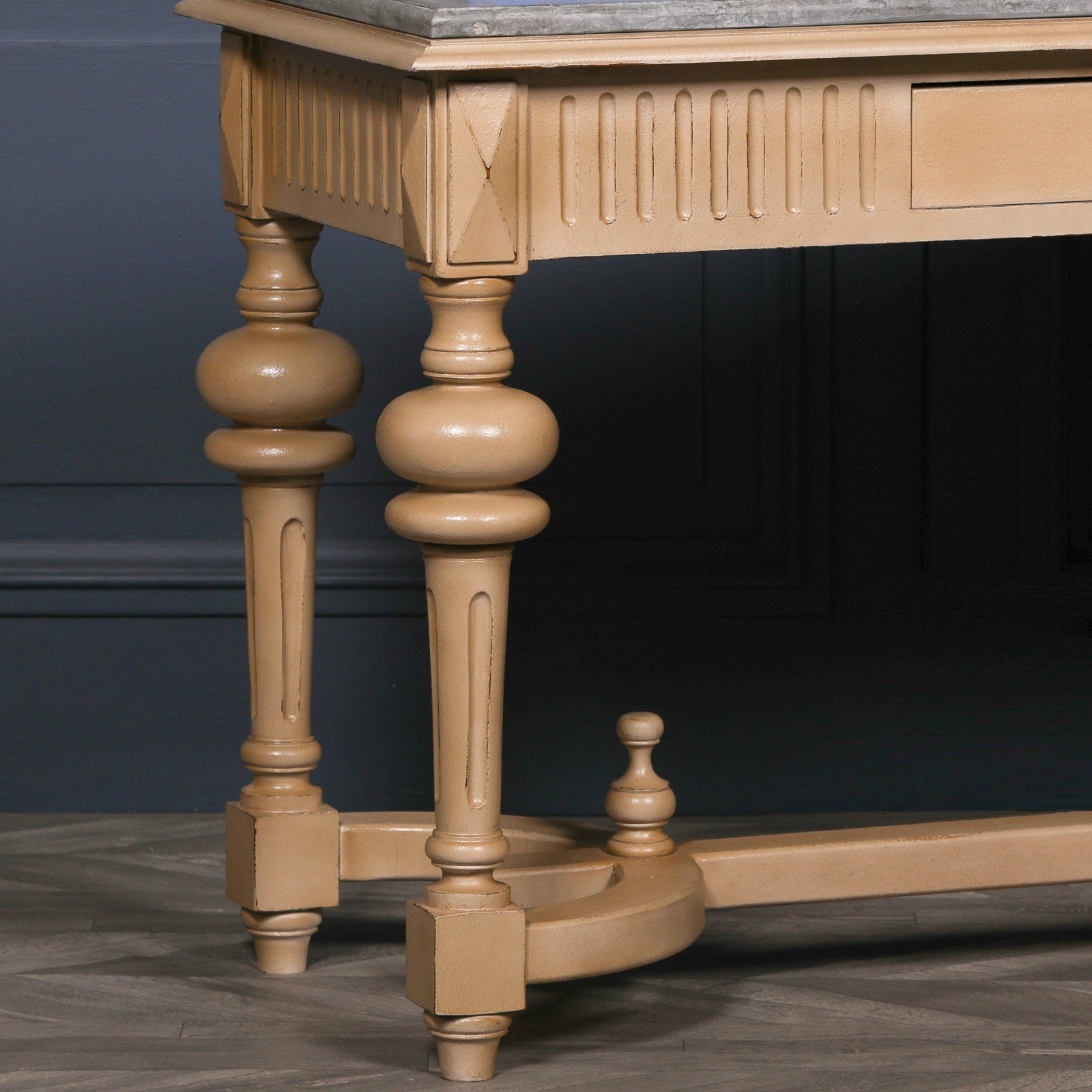 Leamington Stone Top Painted Console 123cm