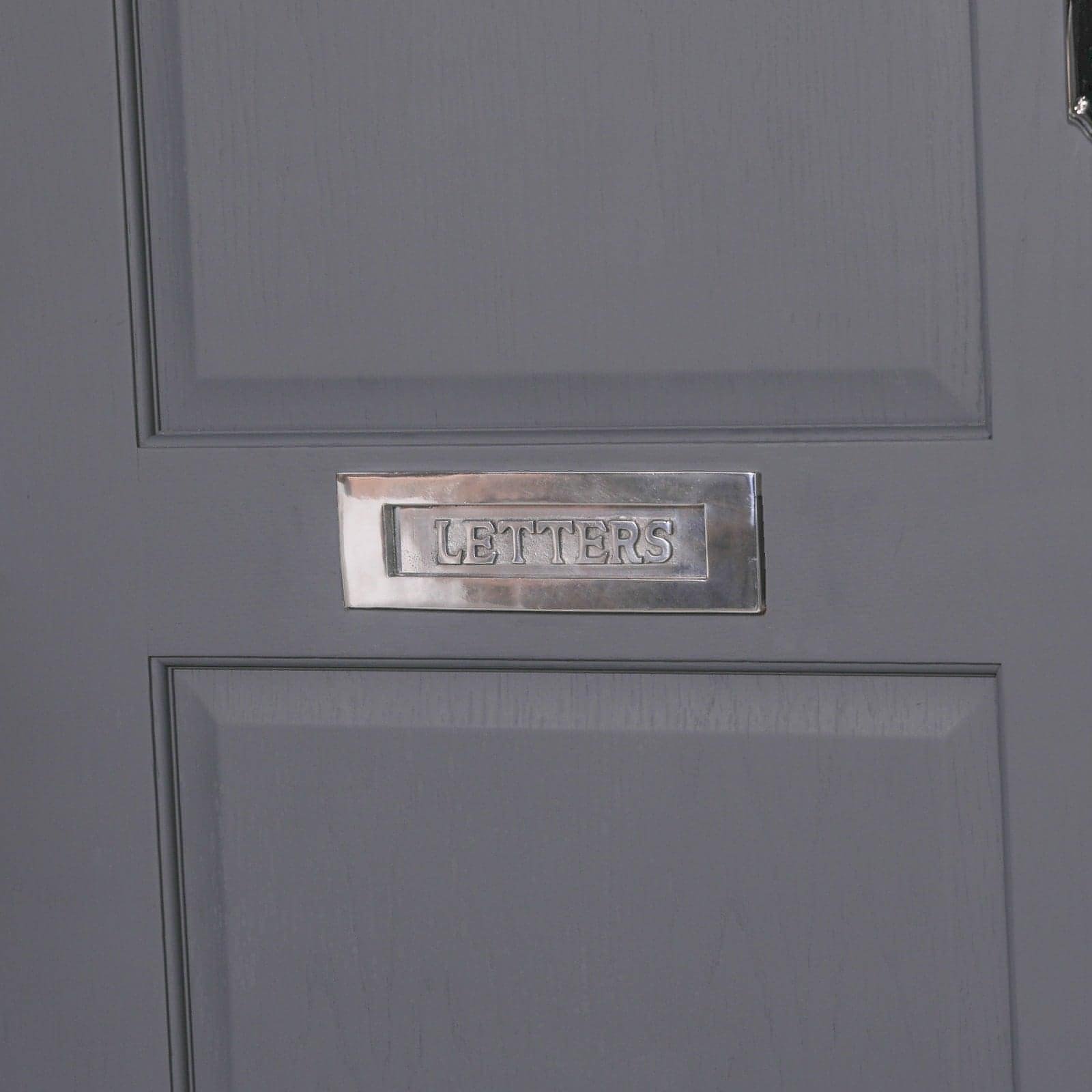 Aluminium Polished Door Letter Plate 10" - House of Altair