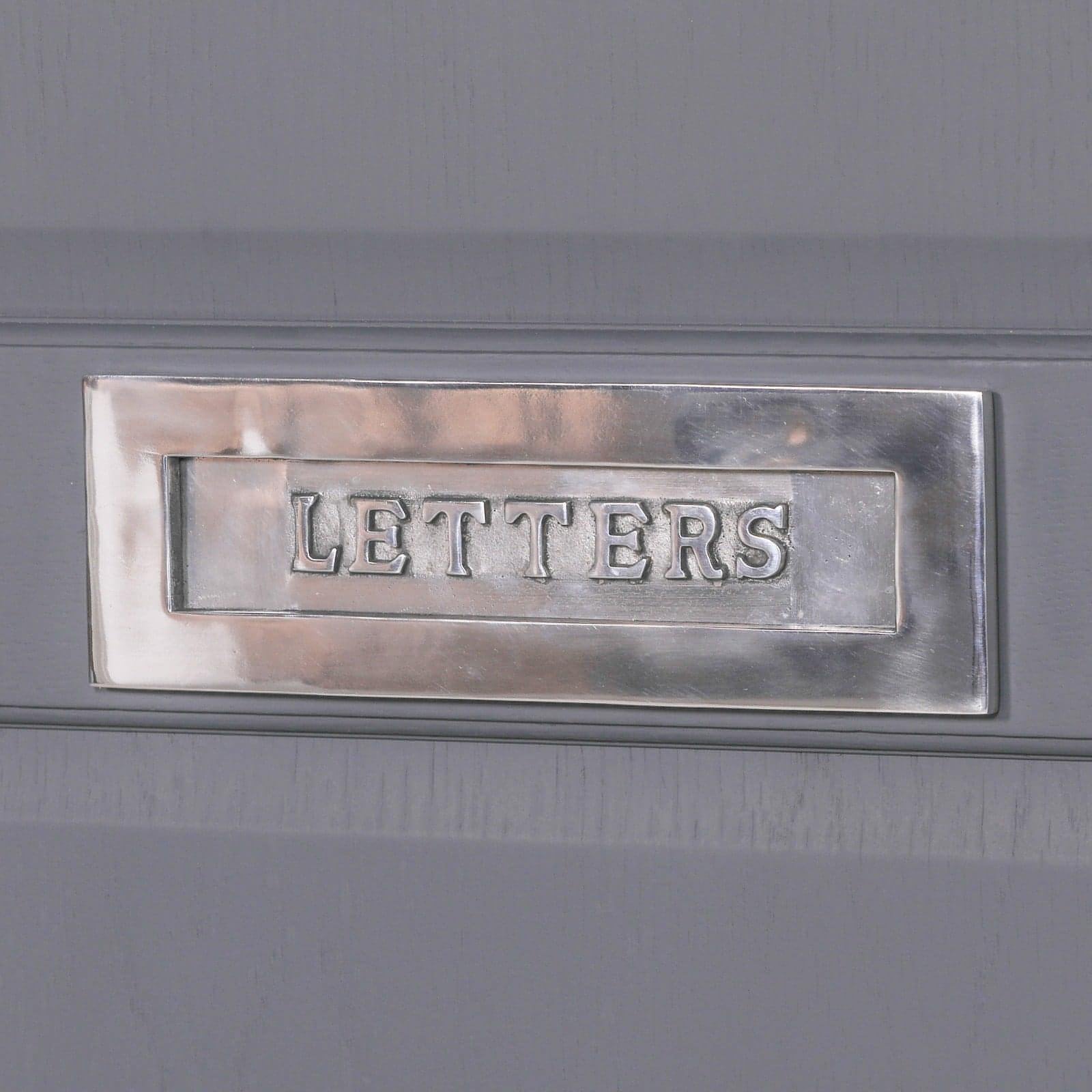 Aluminium Polished Door Letter Plate 12" - House of Altair