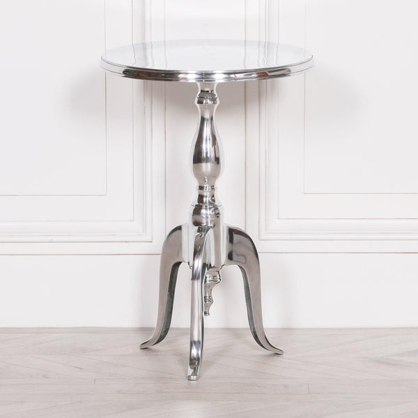 Aluminium Round Side Table - House of Altair