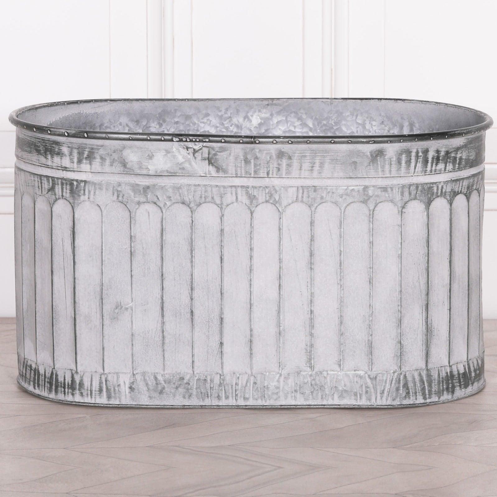 Arched Pattern Metal Planter - Large - House of Altair