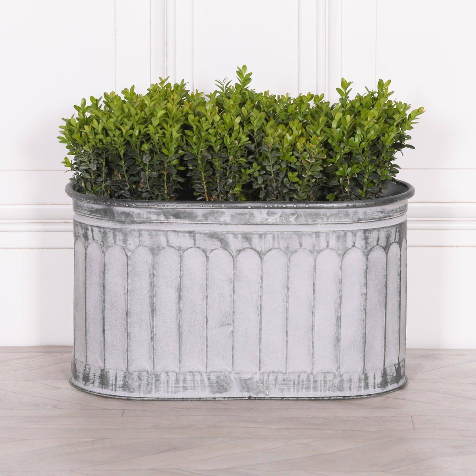 Arched Pattern Metal Planter - Medium - House of Altair