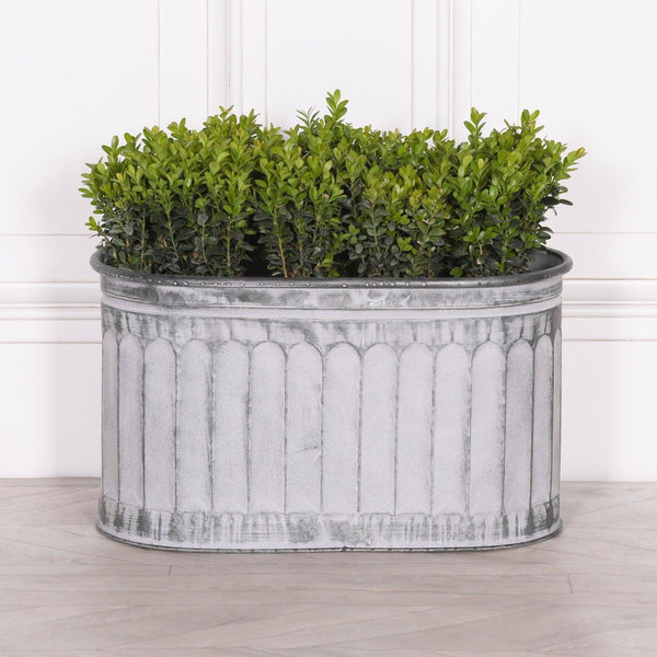 Arched Pattern Metal Planter - Medium - House of Altair