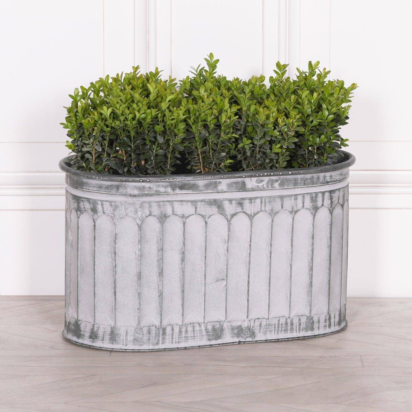 Arched Pattern Metal Planter - Medium - House of Altair