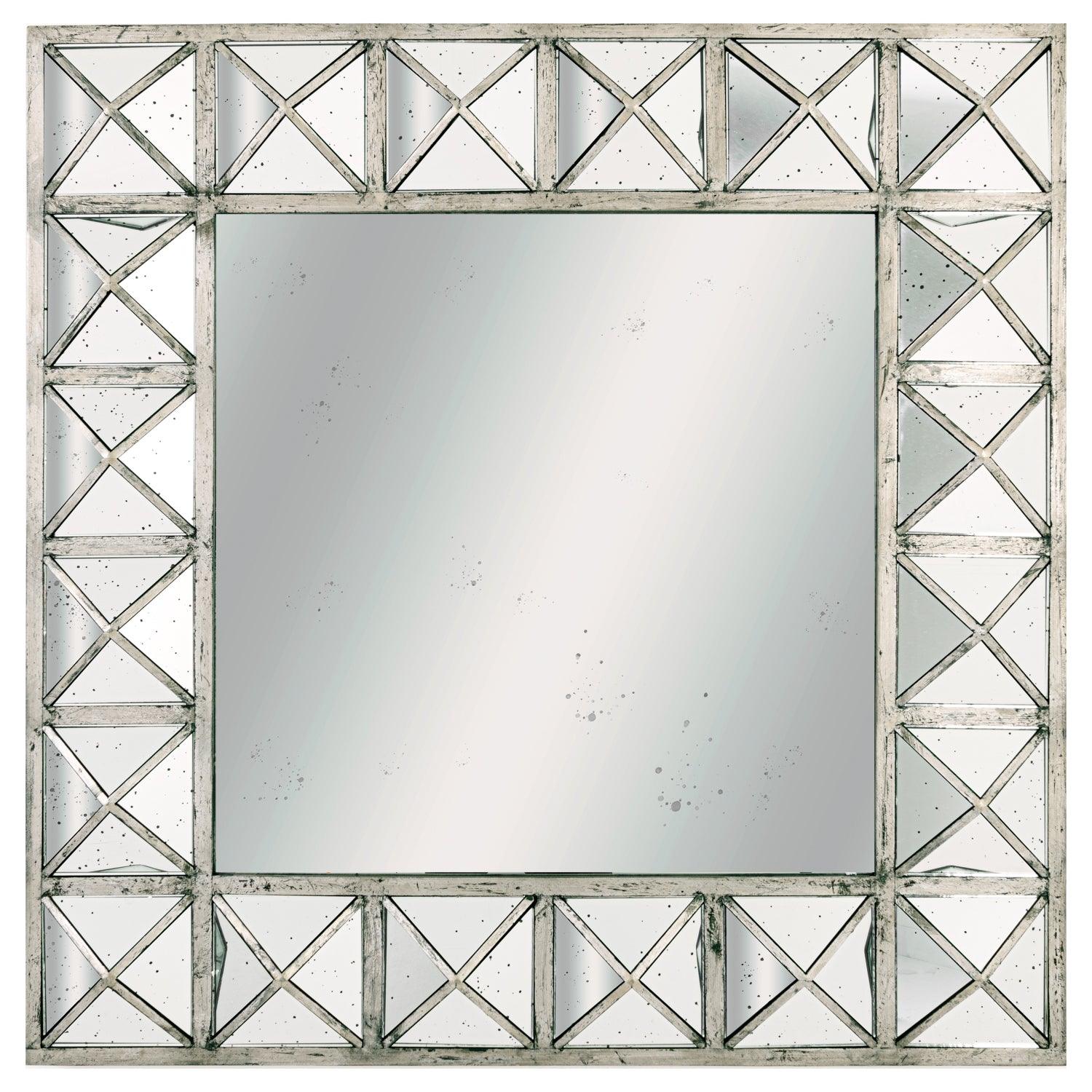 Augustus Detailed Triangulated Wall Mirror - House of Altair