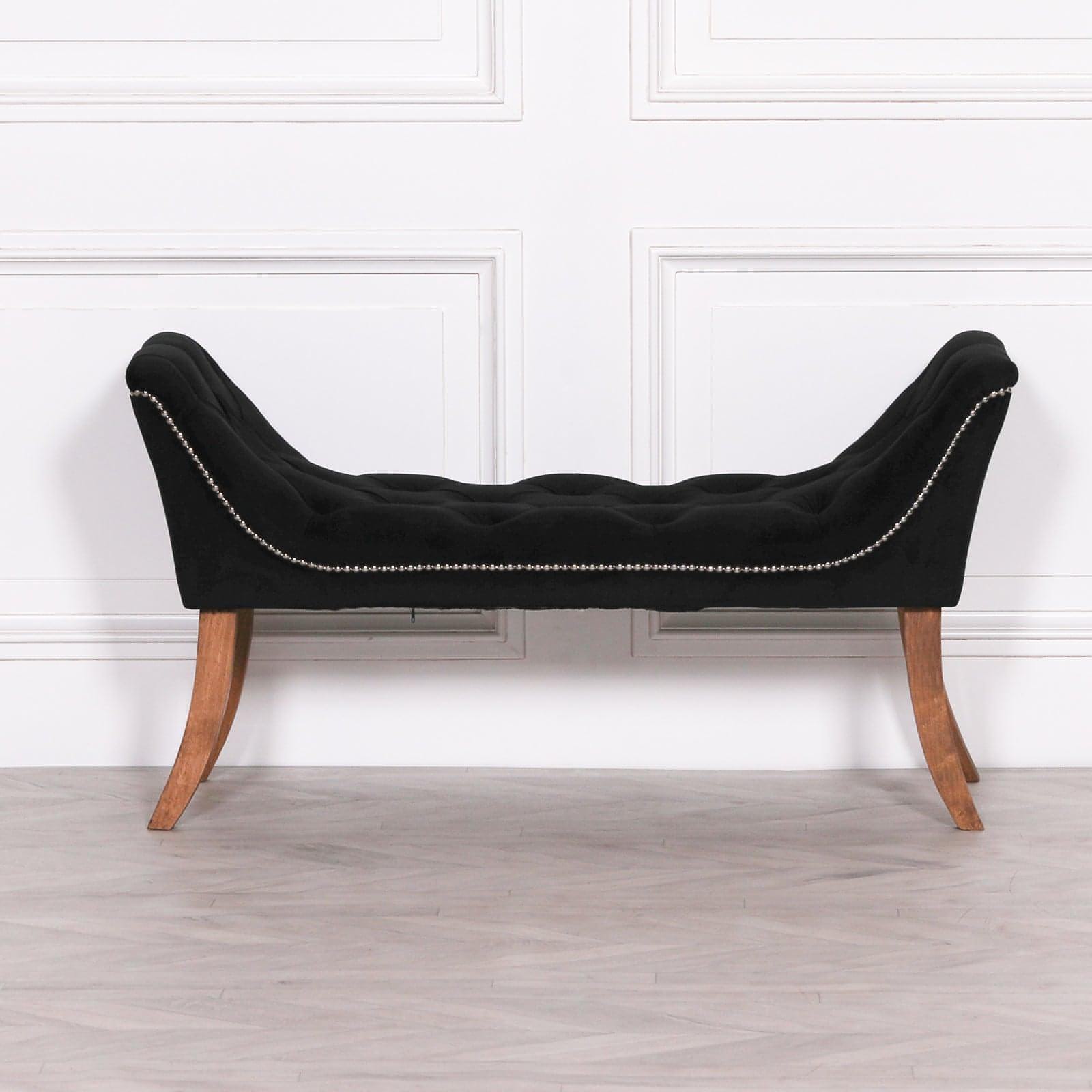 Black Velvet Bench - House of Altair