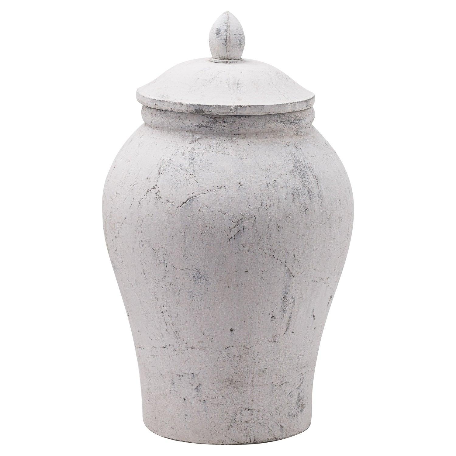 Bloomville Large Stone Ginger Jar - House of Altair