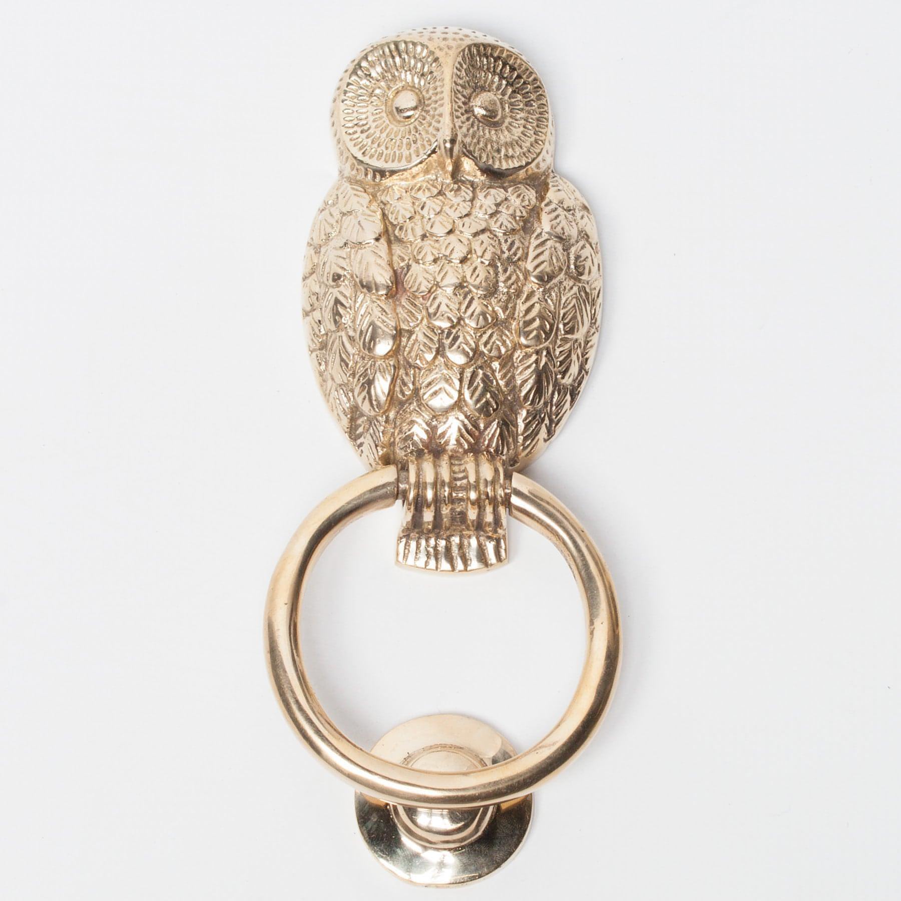 Brass Owl Door Knocker - House of Altair