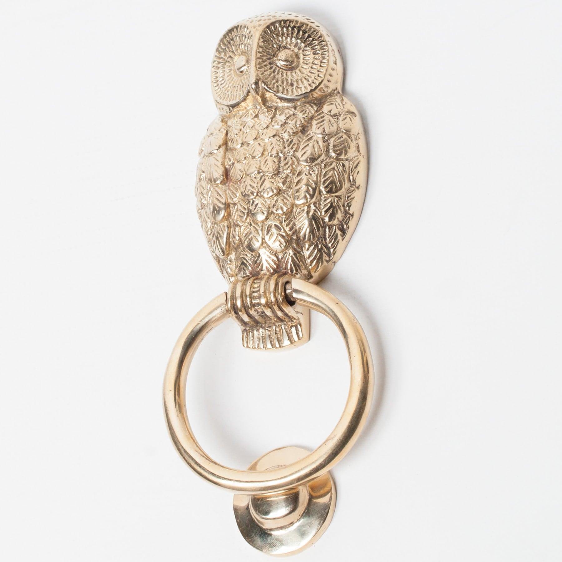 Brass Owl Door Knocker - House of Altair