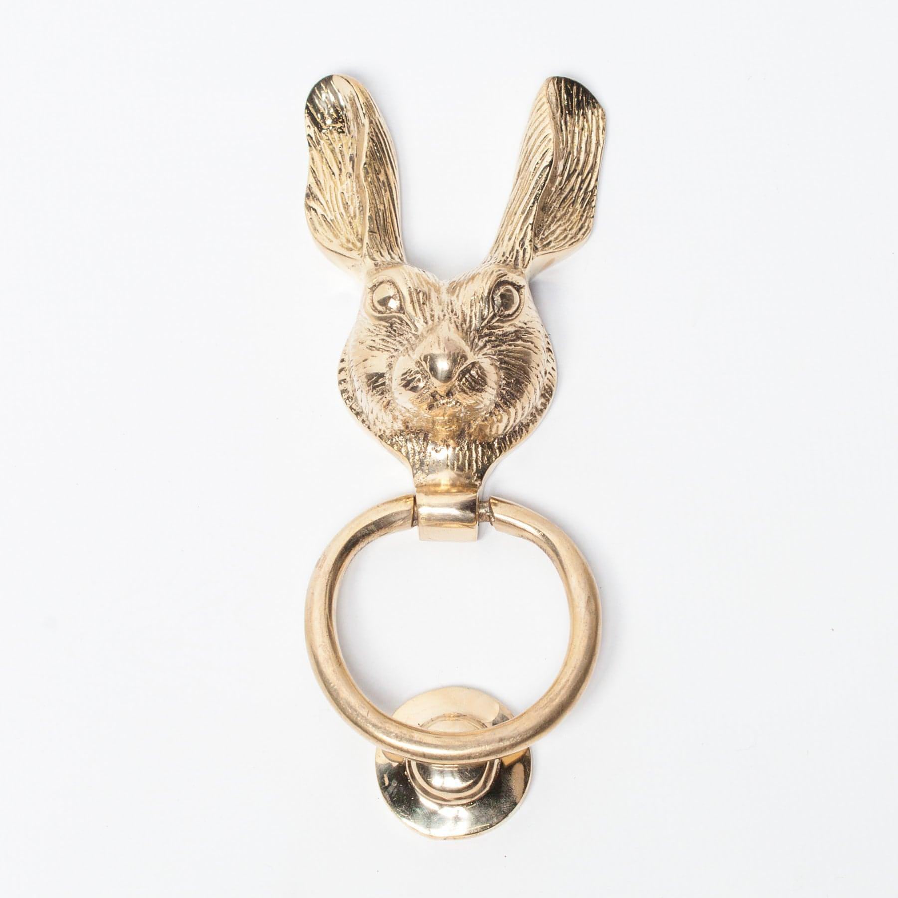 Brass Rabbit Door Knocker - House of Altair