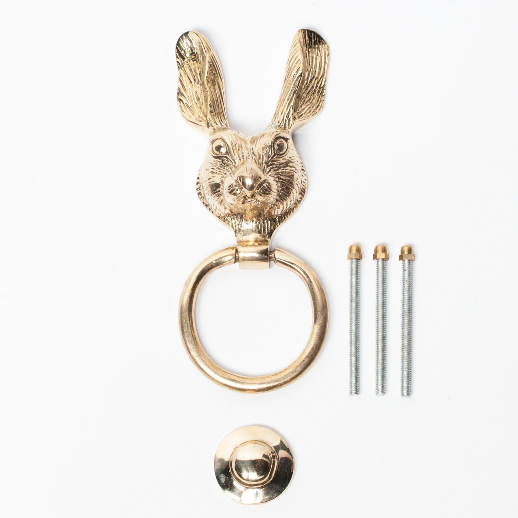 Brass Rabbit Door Knocker - House of Altair