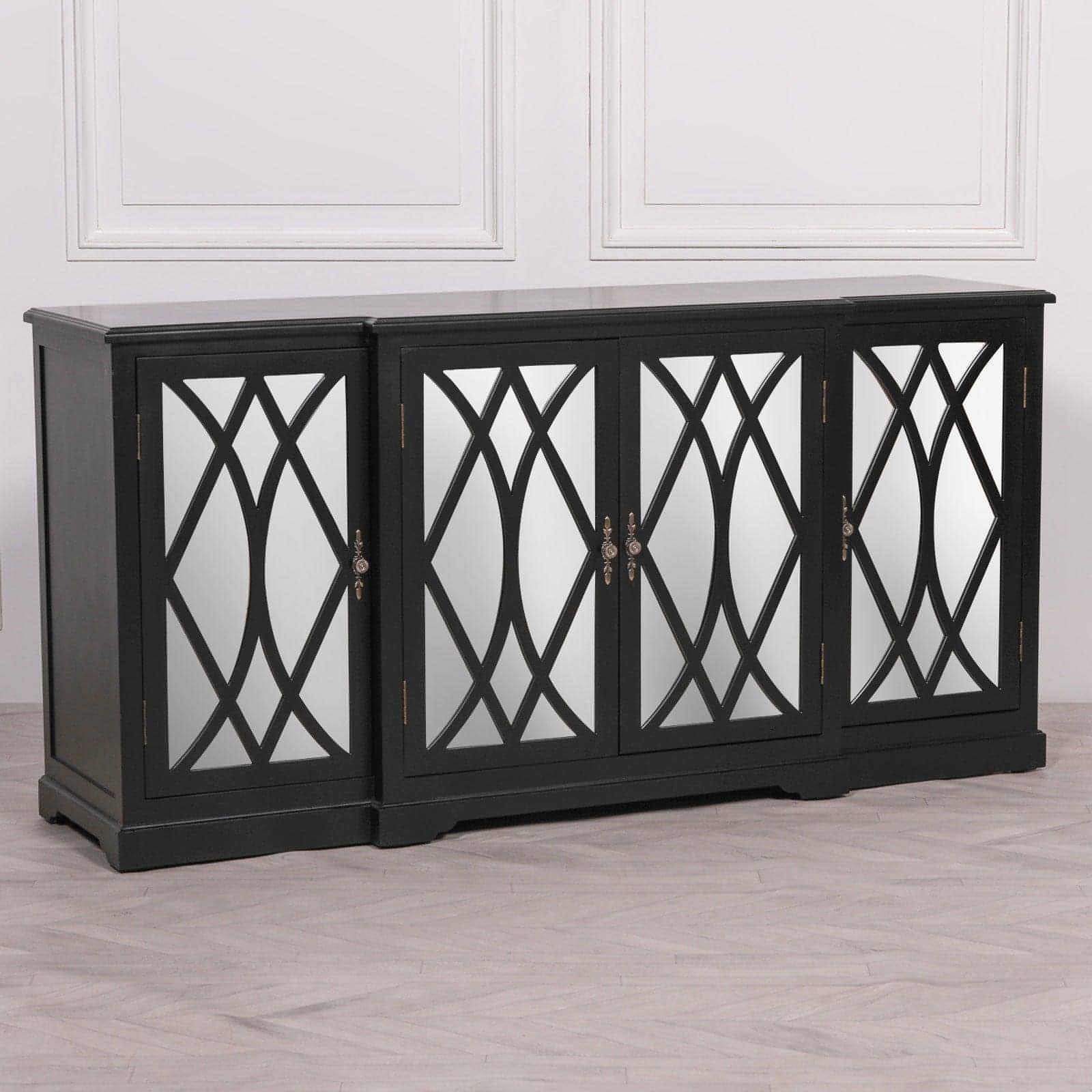 Breakfont Black Mirror Front Sideboard - House of Altair