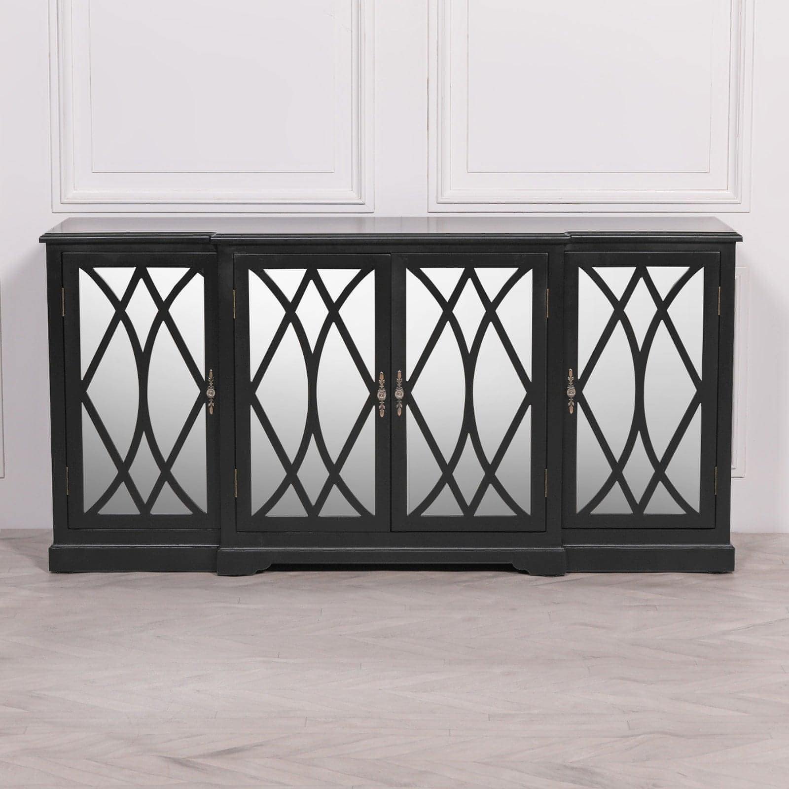 Breakfont Black Mirror Front Sideboard - House of Altair