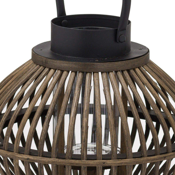 Brown Bamboo Style Large Lantern - House of Altair