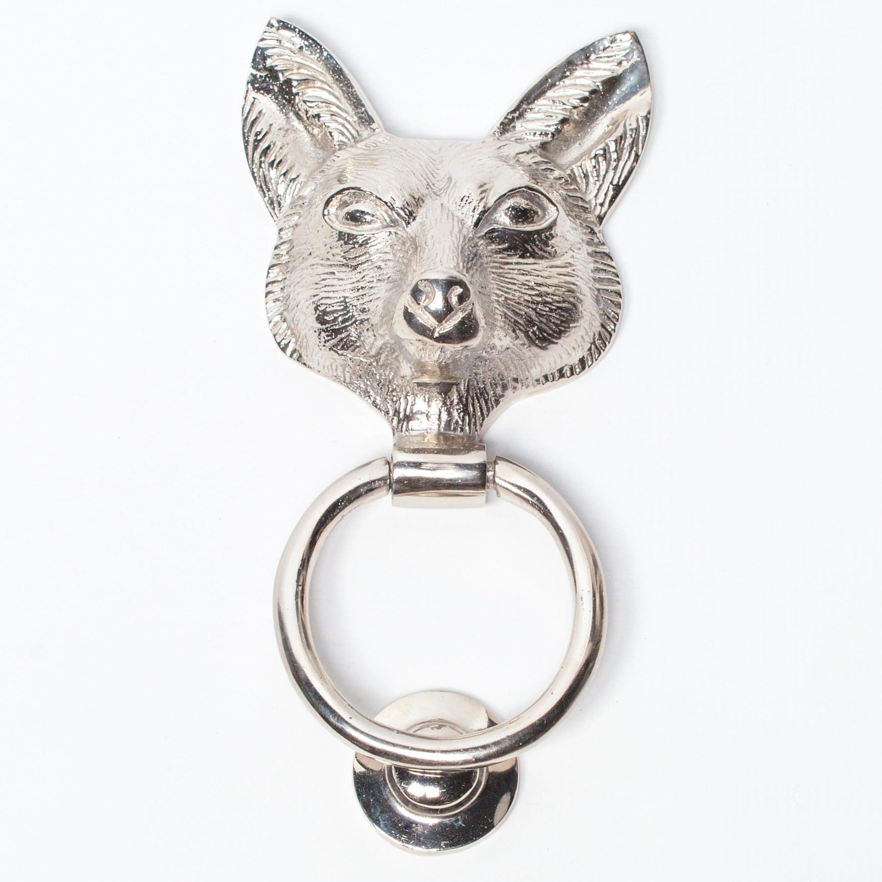 Chrome Fox Door Knocker - House of Altair