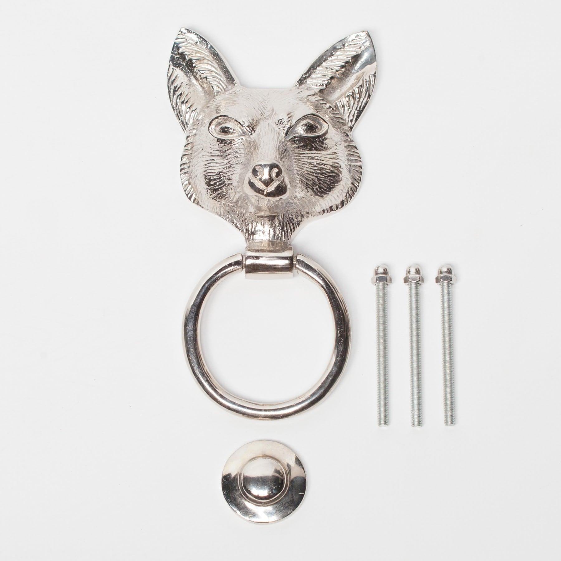 Chrome Fox Door Knocker - House of Altair