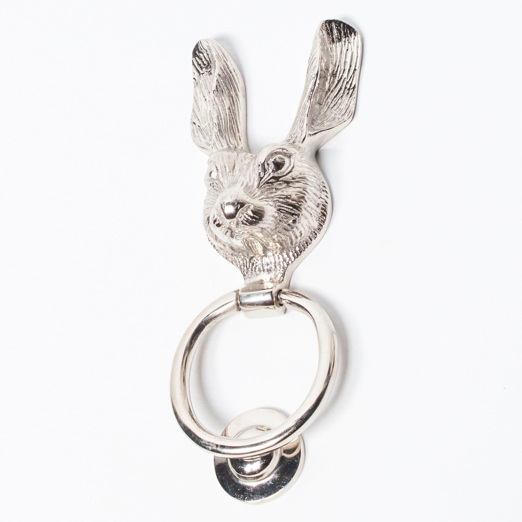 Chrome Rabbit Door Knocker - House of Altair