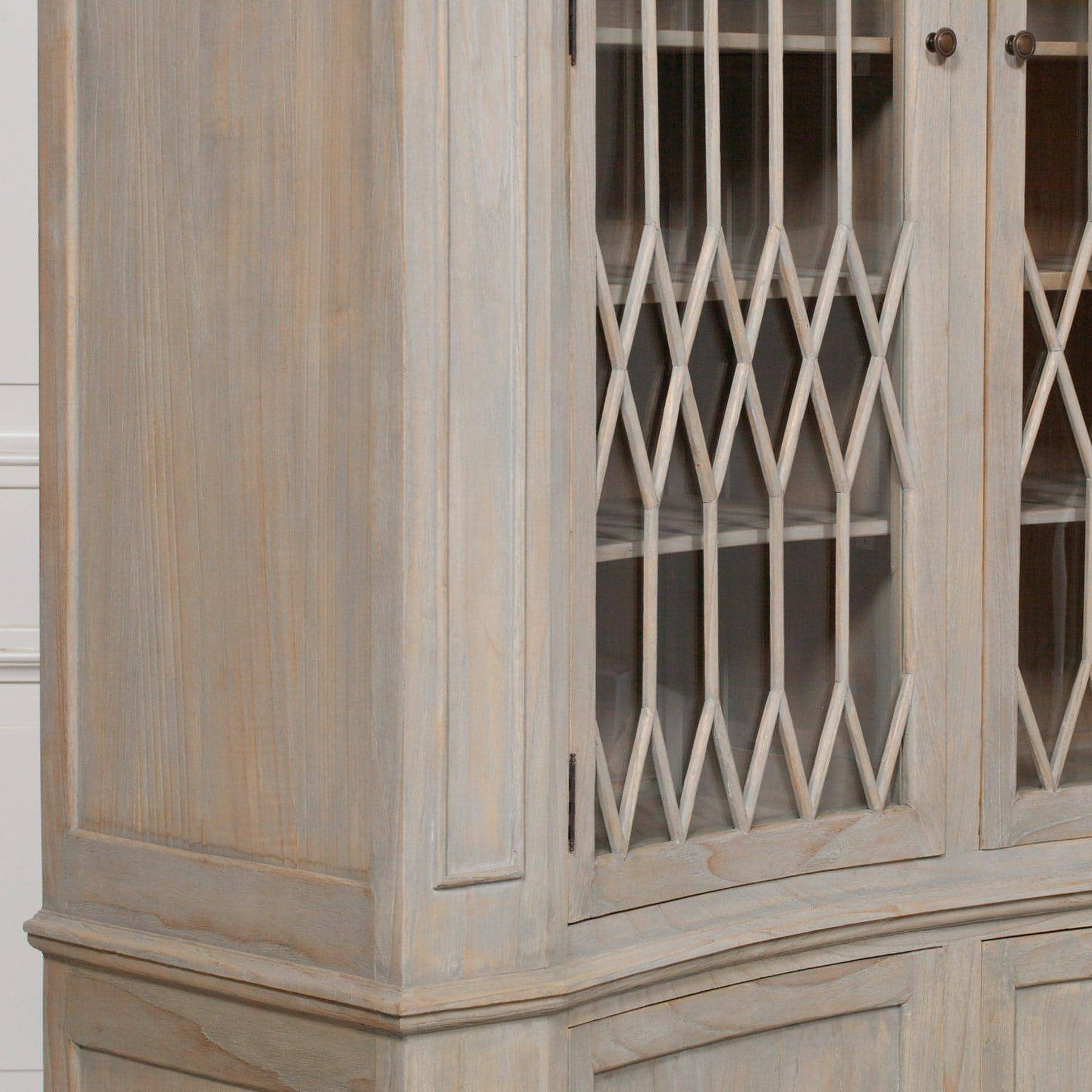 Concave Wooden Display Cabinet - House of Altair