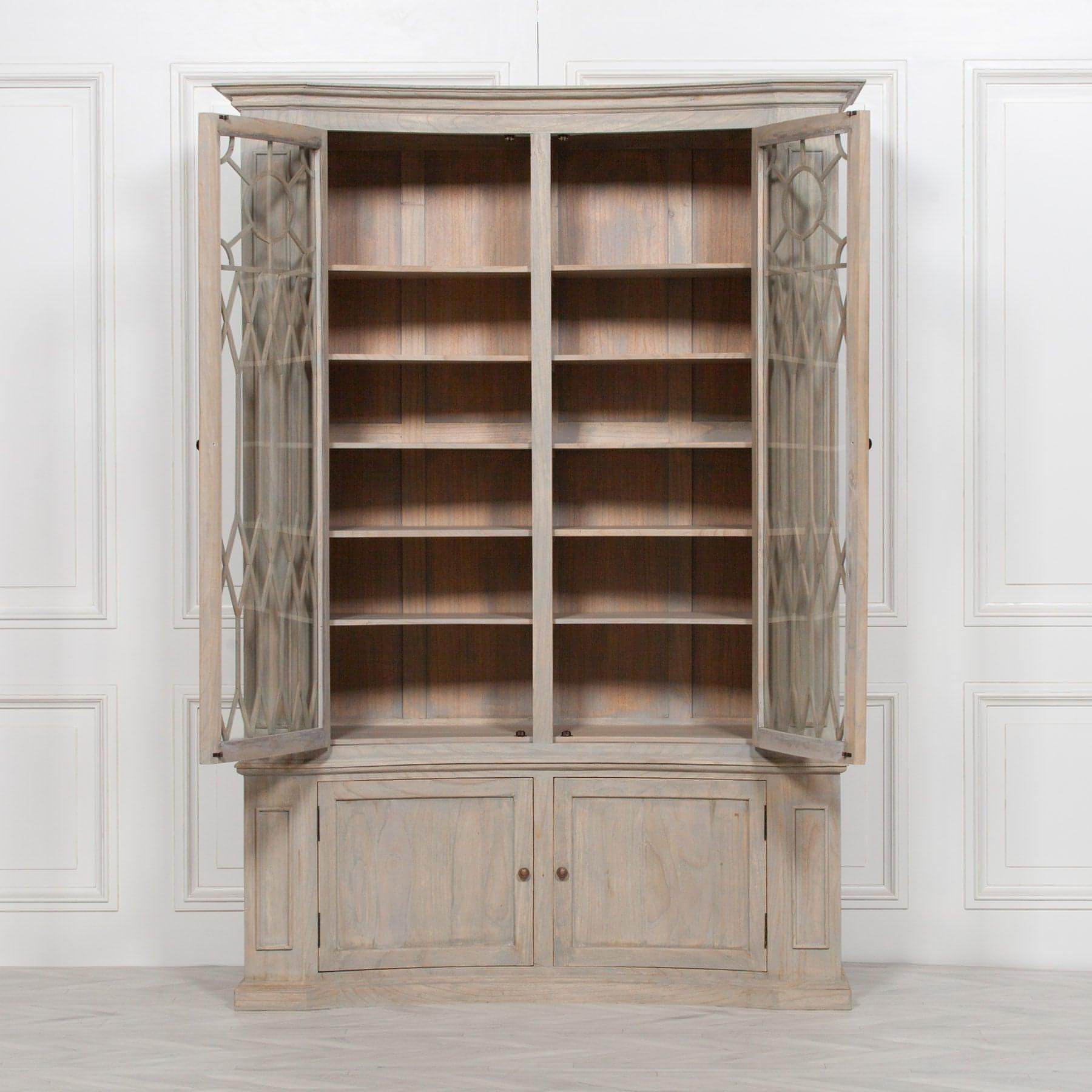 Concave Wooden Display Cabinet - House of Altair