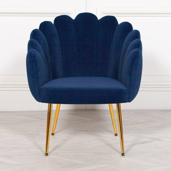 Deco Blue Dining / Bedroom Chair - House of Altair