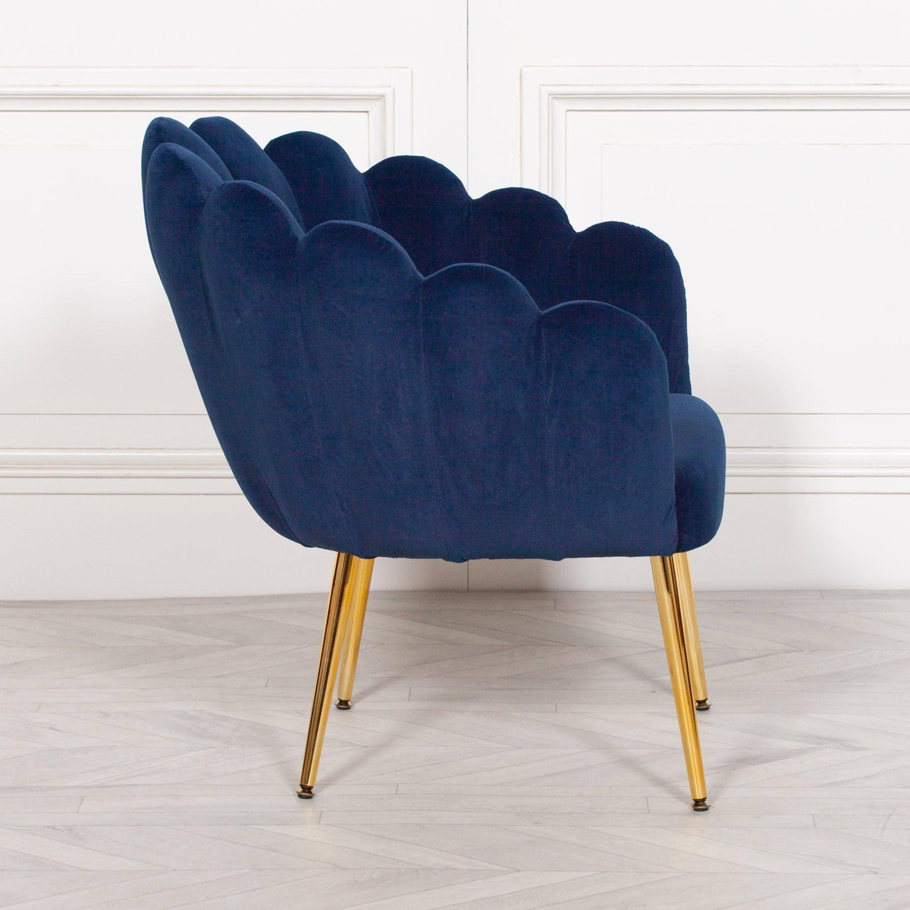 Deco Blue Dining / Bedroom Chair - House of Altair