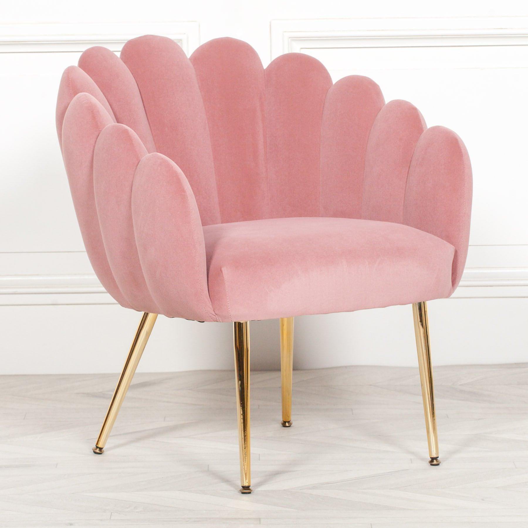 Deco Pink Dining / Bedroom Chair - House of Altair