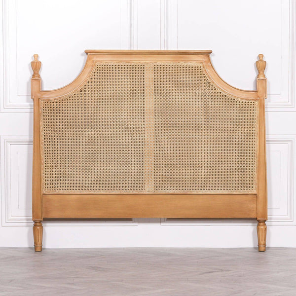 French Rattan Headboard 5ft King Size - House of Altair