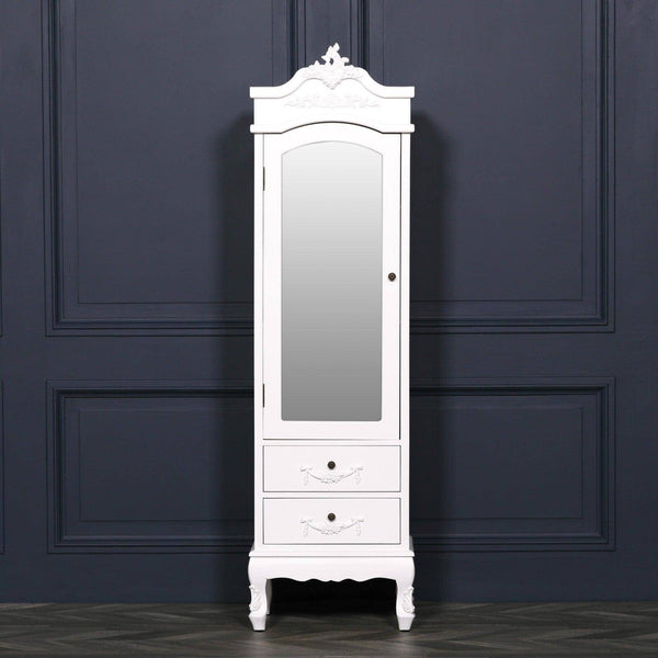 French White Armoire with Drawers - House of Altair