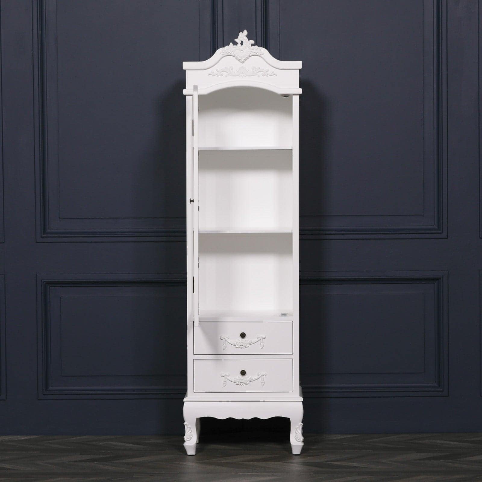 French White Armoire with Drawers - House of Altair