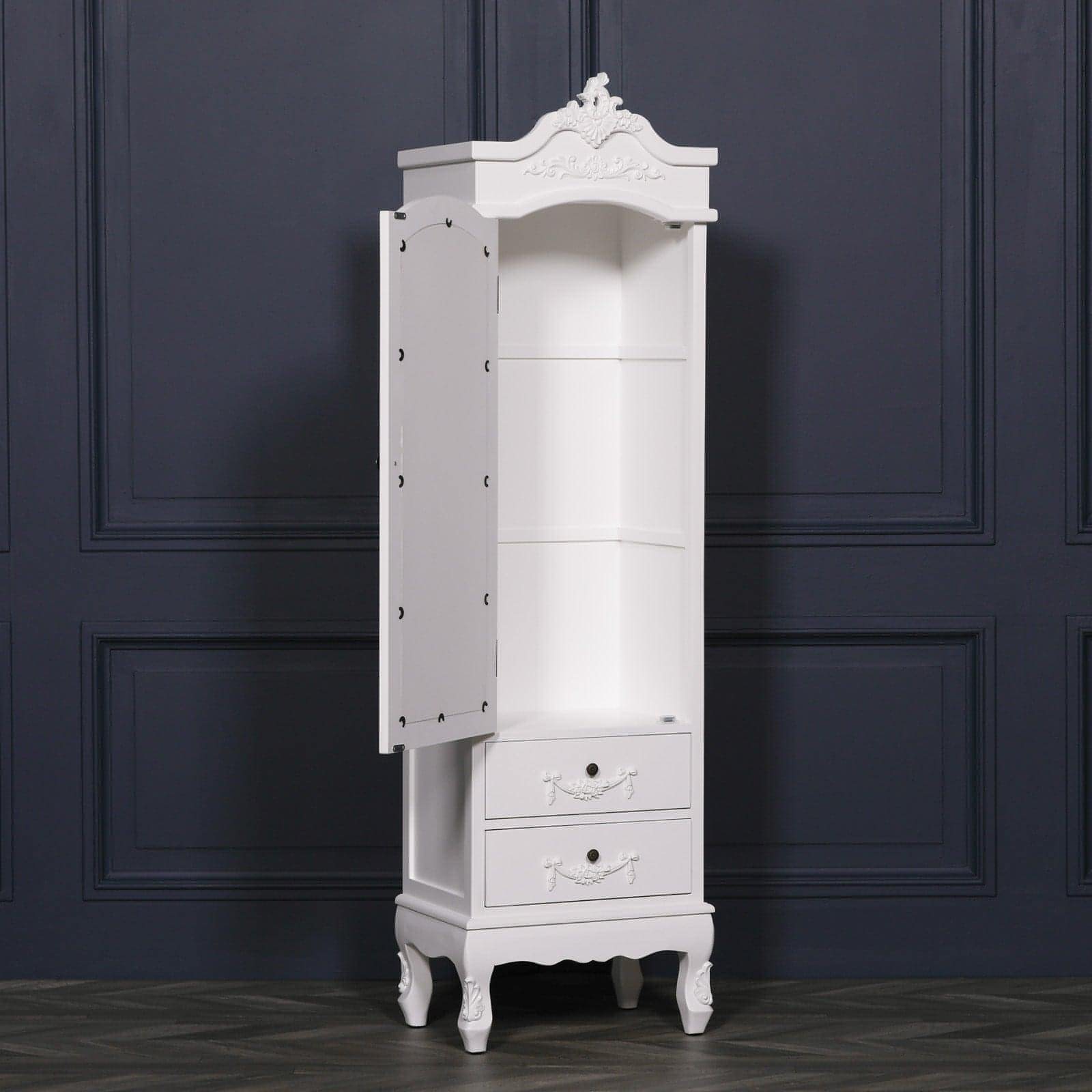 French White Armoire with Drawers - House of Altair