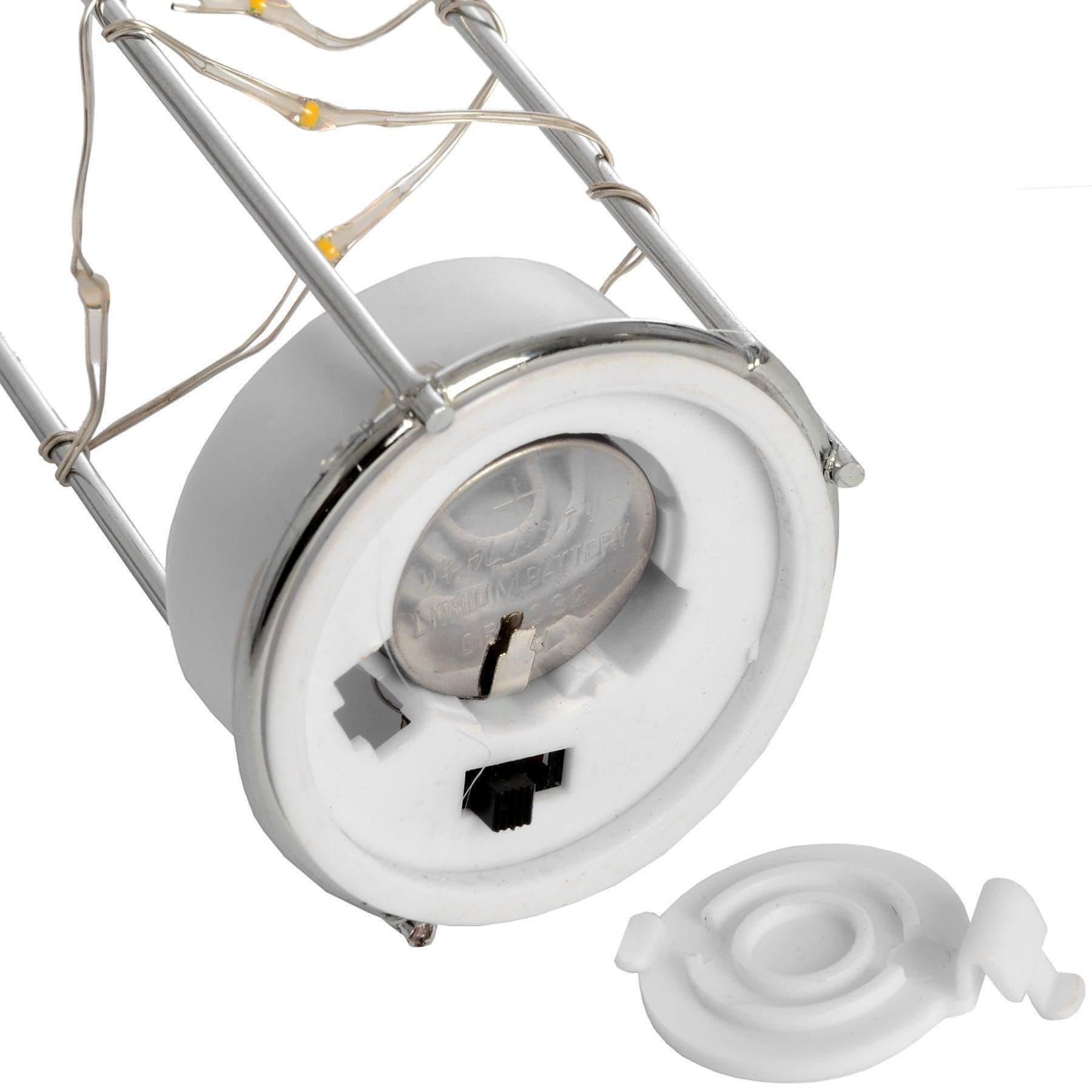 Frosted Glass Lantern with Rope Detail and Interior LED - House of Altair