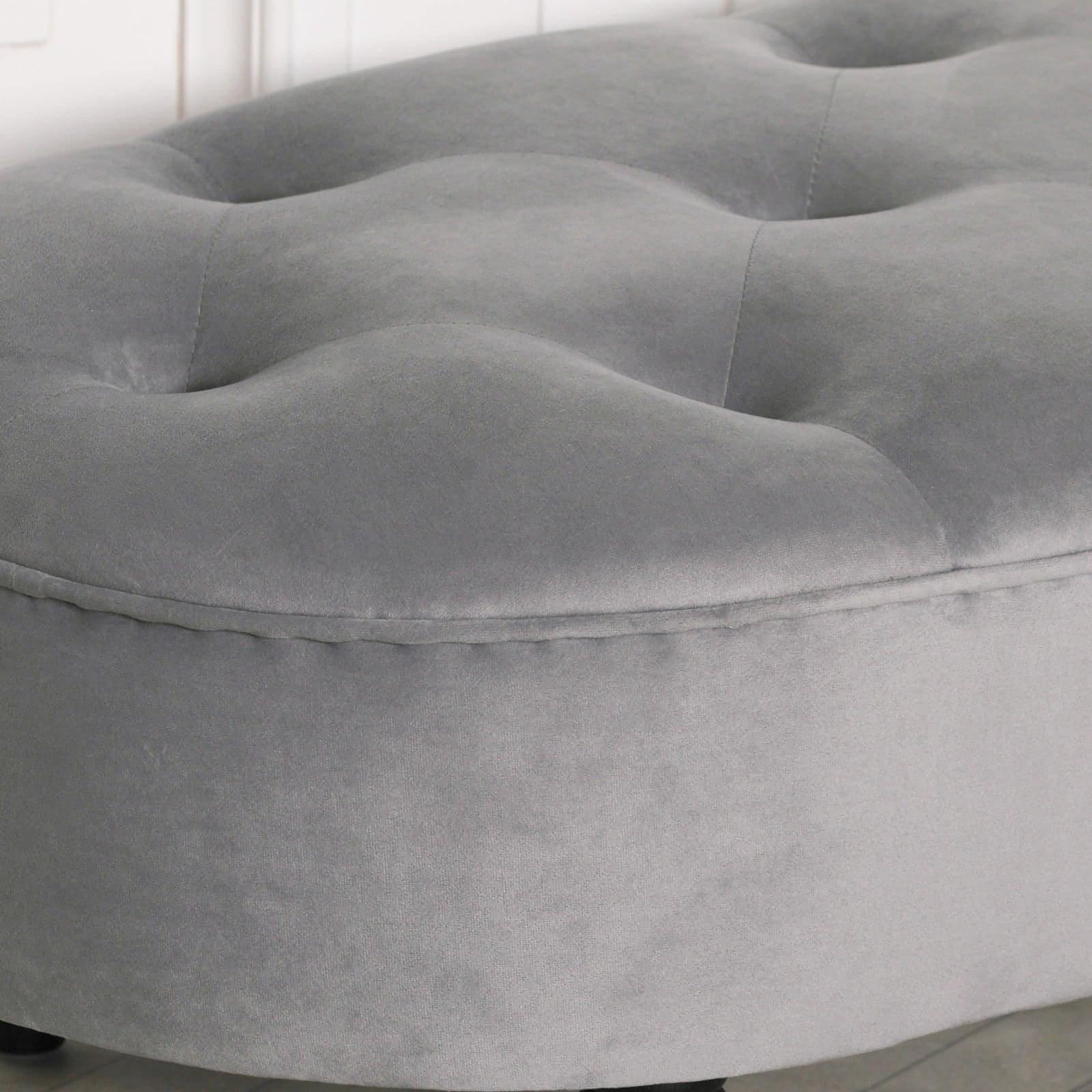 Grey Velvet Bench - House of Altair